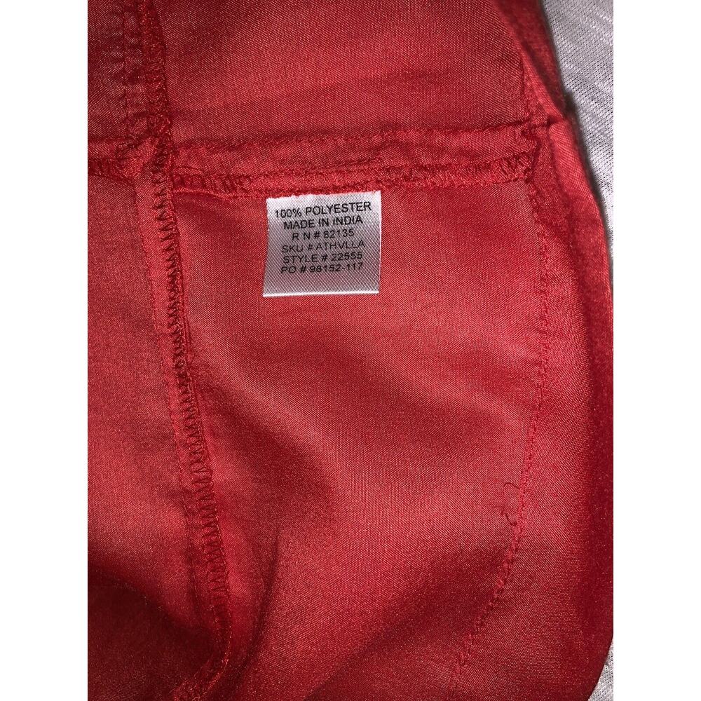 Fresh Produce Cover Up Dress Tunic Solid Red 3/4 Sleeve Size Medium - Picture 5 of 6